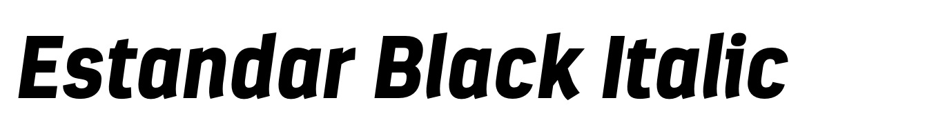 Estandar Black Italic